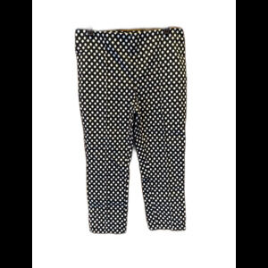Jules & Leopold  Womens Size Medium Casual Black & White Stretchy Cropped Pants
